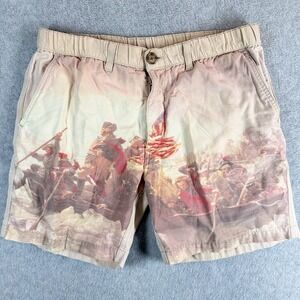 Chubbies Shorts Mens M Get Outta My Way George Washington Delaware 250 USA 7"